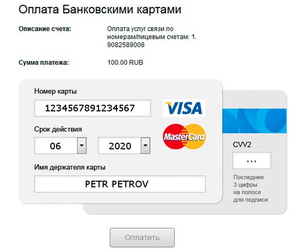 Карта visa для оплаты в интернете